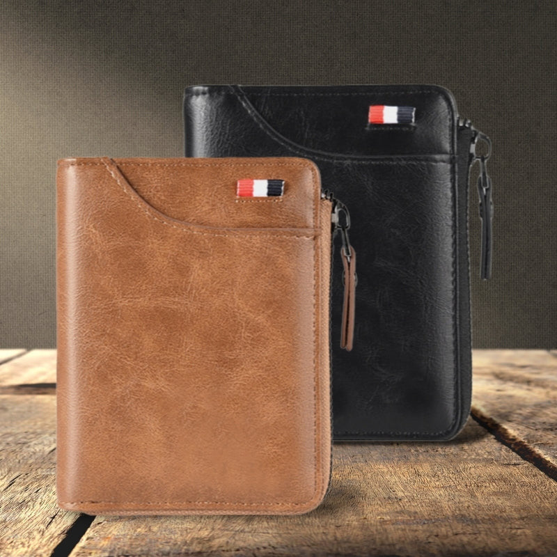 2022 New Fossy Multi-functional RFID Blocking Waterproof Durable PU Leather Wallet