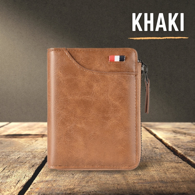 2022 New Fossy Multi-functional RFID Blocking Waterproof Durable PU Leather Wallet
