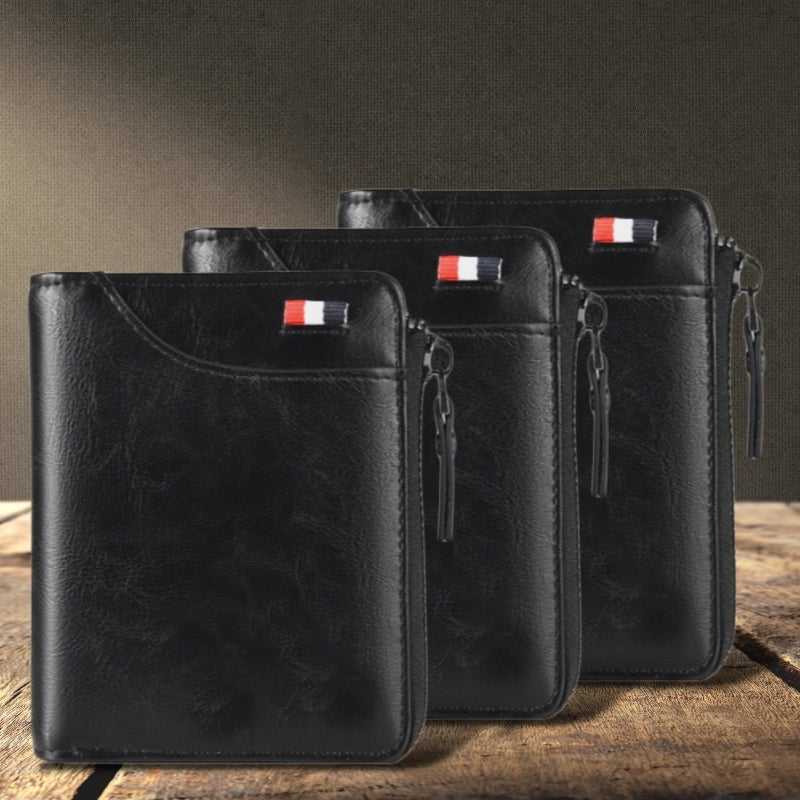 2022 New Fossy Multi-functional RFID Blocking Waterproof Durable PU Leather Wallet