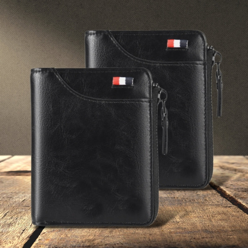 2022 New Fossy Multi-functional RFID Blocking Waterproof Durable PU Leather Wallet