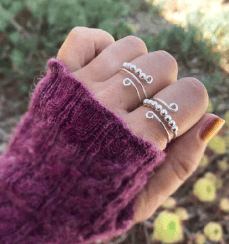 š„ Last Day Promotion 49% OFF š„For Daughter - Drive Away Your Anxiety Circle Beads Fidget Ring
