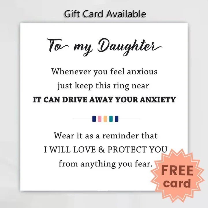 š„ Last Day Promotion 49% OFF š„For Daughter - Drive Away Your Anxiety Circle Beads Fidget Ring