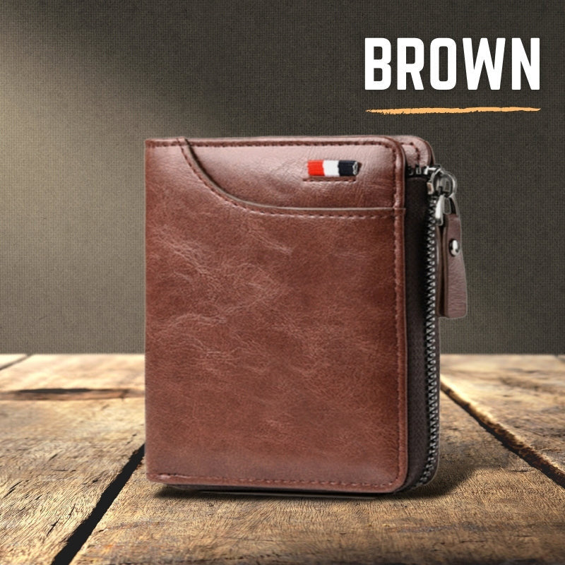2022 New Fossy Multi-functional RFID Blocking Waterproof Durable PU Leather Wallet