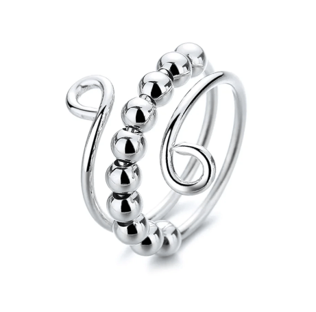 🔥 Last Day Promotion 49% OFF 🔥For Daughter - Drive Away Your Anxiety Circle Beads Fidget Ring
