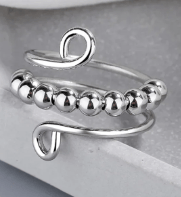 🔥 Last Day Promotion 49% OFF 🔥For Daughter - Drive Away Your Anxiety Circle Beads Fidget Ring