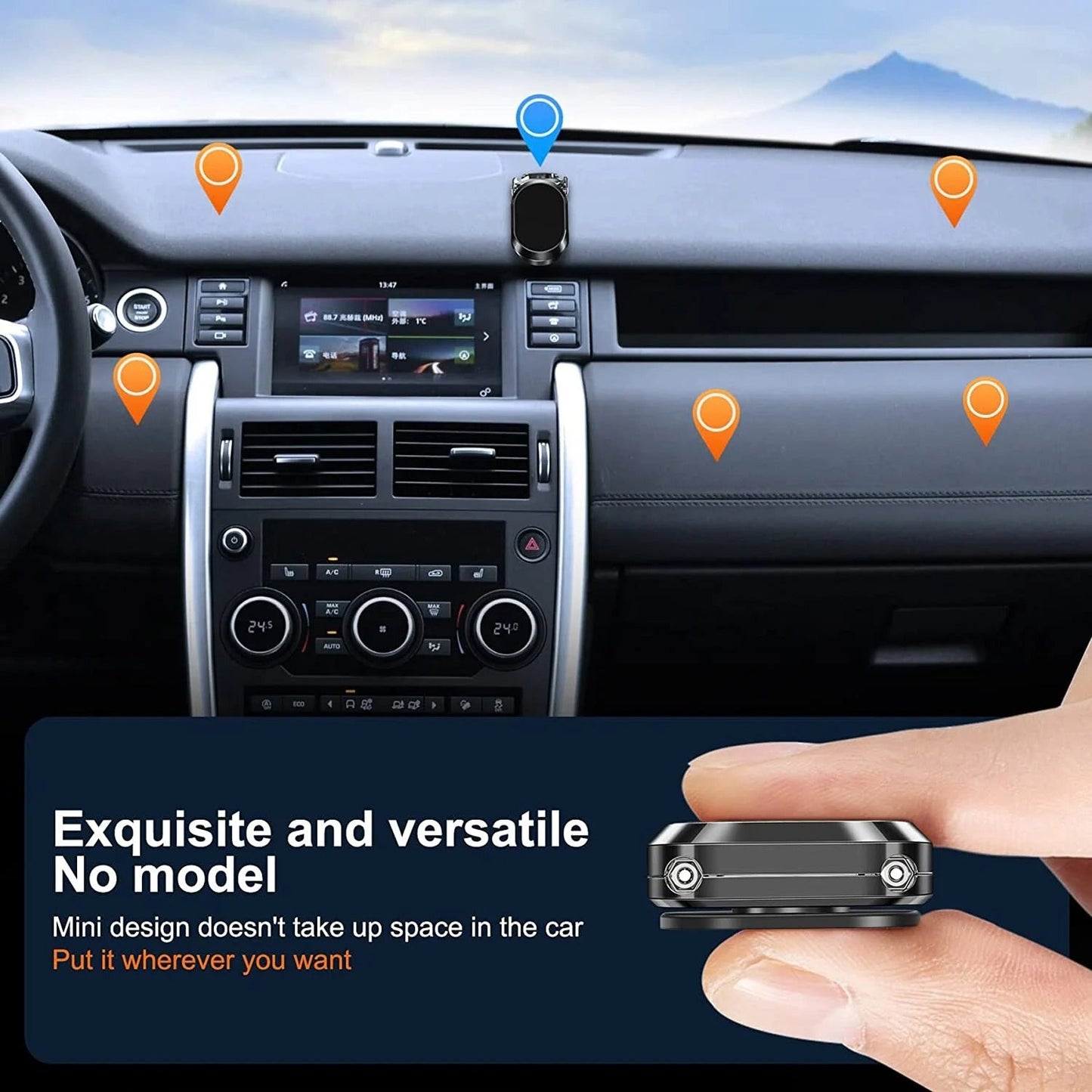 🔥Last Day Promotion 60% OFF - Alloy Folding Magnetic Car Phone Holder