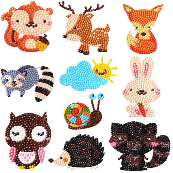 (🌞Hot Summer Sale💥40% OFF)DIY children's free stick cartoon diamond painting