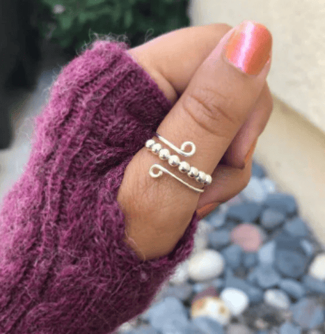 🔥 Last Day Promotion 49% OFF 🔥For Daughter - Drive Away Your Anxiety Circle Beads Fidget Ring